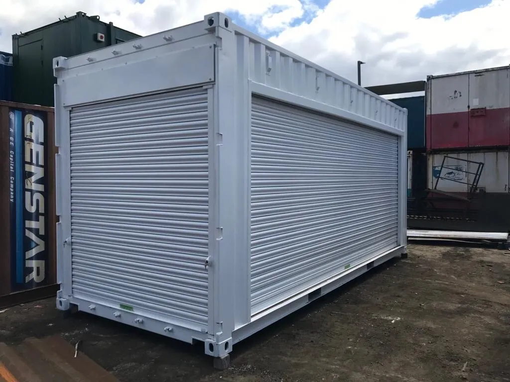 20ft-x-8ft-Roller-Shutter-Shipping-Containers Conteneur maritime à rideau roulant de 20 pieds x 8 pieds – Image 1