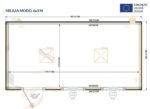 Conteneur bureau 6×3 mètres modèle Milan – Image 2