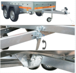 Remorque bâchée basculante double essieu TEMA 263×125 cm ECO2612/2 KIPP – Image 3